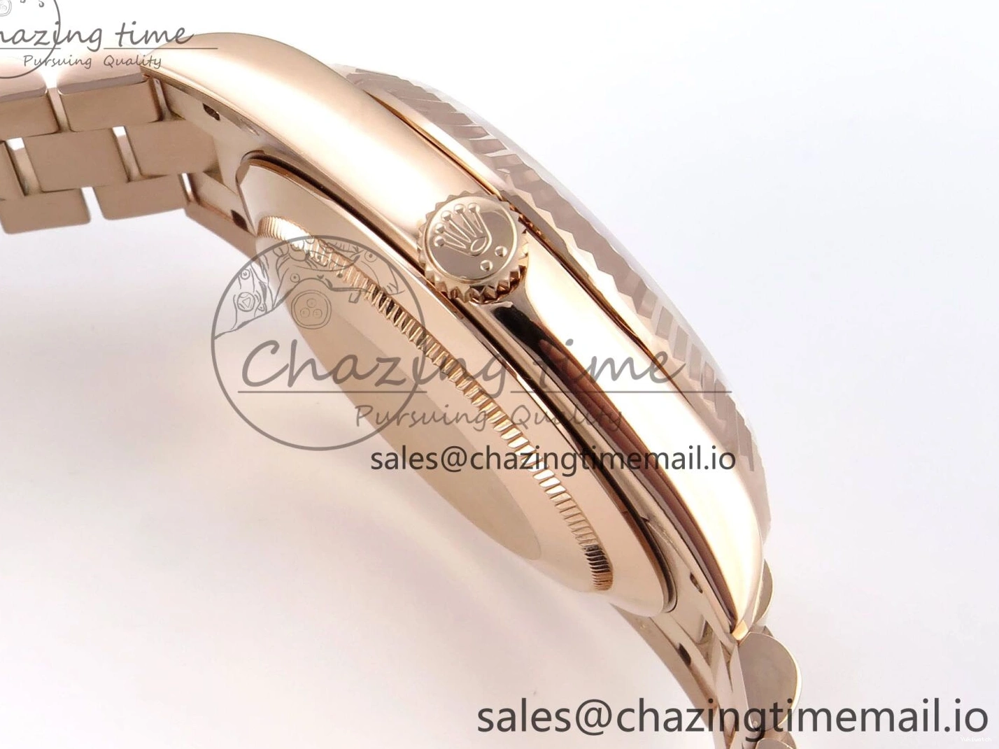 President Markers 228235 Edition Dial on Best Date Blue Bracelet Day VR2836 Diamonds Bezel QF Crystal 40 RG 1:1 0520